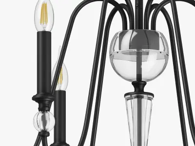 732067 Ragno Lightstar Chandelier 3D model