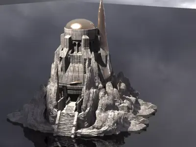 Set oracle rocks 3D model