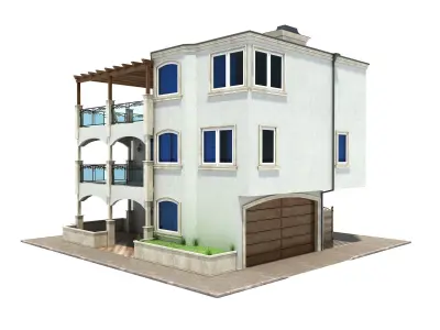 Family House Los Angeles 3D model