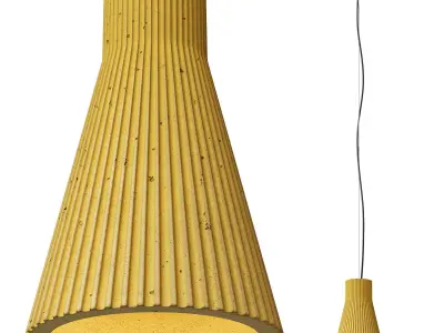 Gant Lights fluted hanging lamp S1 3D model