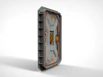sci fi door 22 3D model
