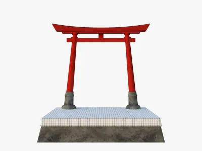 Japan Torii Gate 3D model