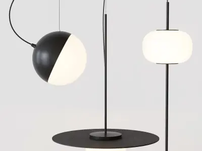 Milan Iluminacion Lamps  Astros Half Knock 3D model