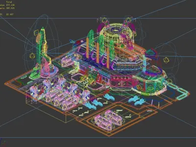 Space - City State - Dock 04 3D model