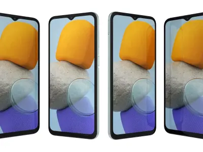 Samsung Galaxy M23 Light Blue High Poly 3D model