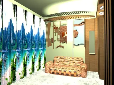 Living room decoration 02 Low-poly 3D model