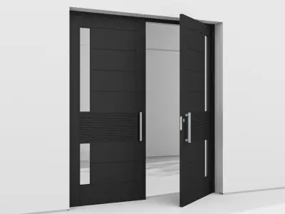 Aluminium door 152 3D model