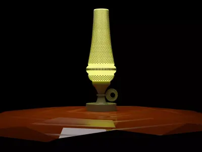 Table lamp 4 PBR  Free low-poly 3D model