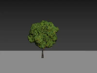 Low Poly Tree Stylish Low-poly 3D model