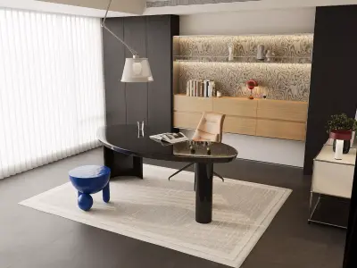 Modern Home Office 3D model