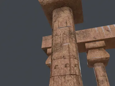 Ancient Egypt Temple Collection Low-poly 3D model