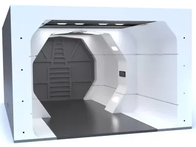 The Mandalorian - Rebel Prison Ship 2 - Small Hallway 1-12 scale 3D print model