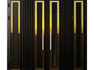 Gate black loft premium 3D model