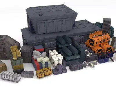 Star Wars Crate collection 1-18 scale Kenner Hasbro 3D Model Pack