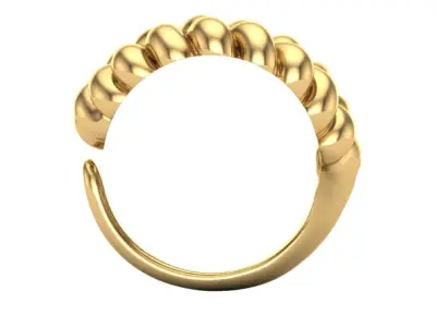Gold Ring  3D print model shop