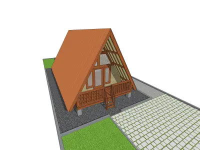 Triangle House 3D model