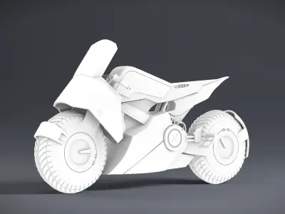 HAWKX MOTORBIKE SCI FI 3D model