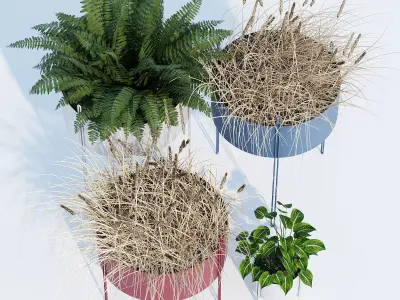 Pidestall planter 3D model