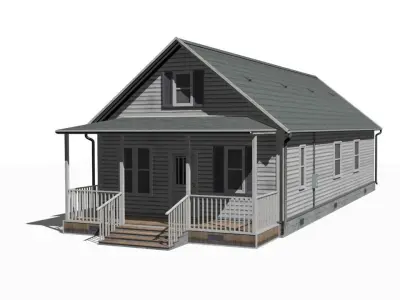 House Low-poly 3D model 27