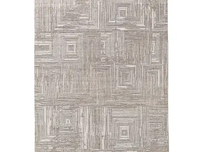 TESSARA HAND-KNOTTED WOOL RUG 3D model