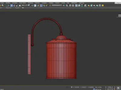 Susannah Wall Sconce Low-poly 3D model