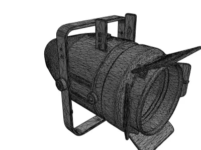 Professional Studio Spotlight Light Fixture Low-poly 3D model