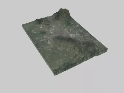 Torino City Low-poly 3D model