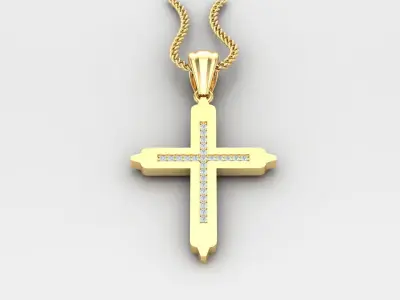 Cross Light Gold 4CP035 3DM STL 3D print model purchase