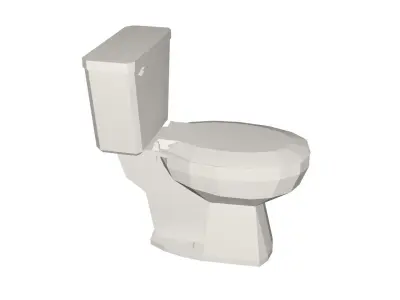 Toilet Low-poly 3D model buy