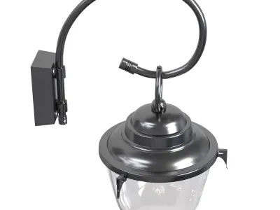 Nickel wall sconce by moinat 3D model