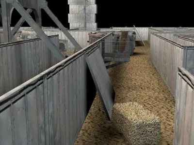 Iron Maze Low-poly 3D model