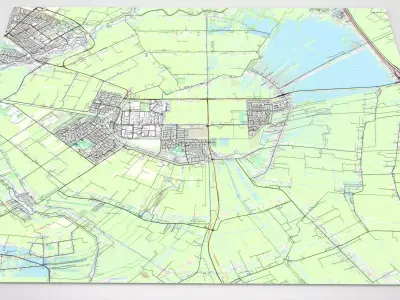 Cityscape Mijdrecht Netherlands 3D model