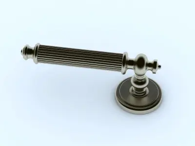 Door handle 3D model 3