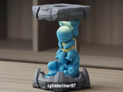 Squirtle in the Clone Lab 3D print model