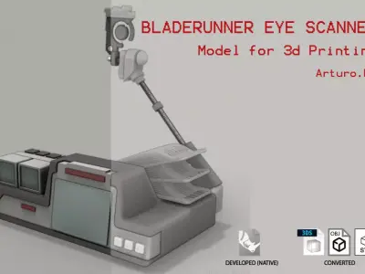 Bladerunner Eye scanner 3D print model