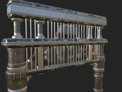 Mega Phone Door Low-poly 3D model