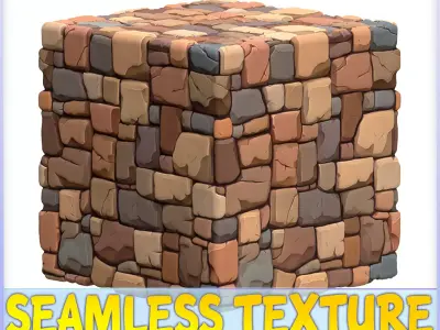  Stylized Stone Floor Seamless Texture Texture purchase