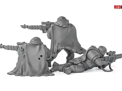 Alpha troops - Snipers of the Imperial Force 3D print model