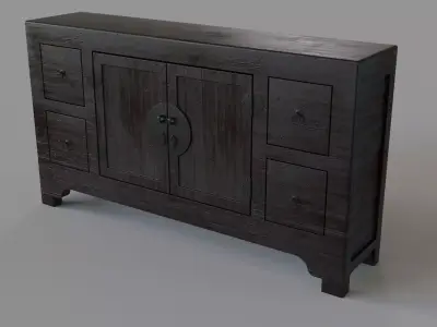 TV Console 3D model