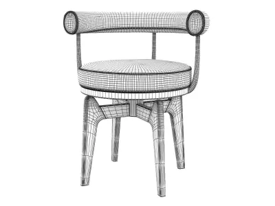 528 Indochine Armchair 3D model