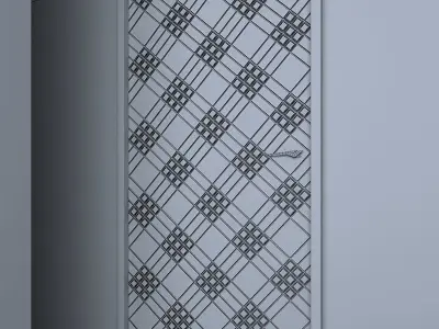 Door Wood Low-poly 3D model