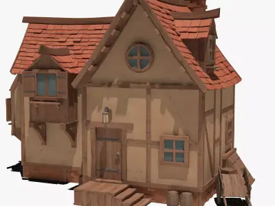 Fantasy House 3D model