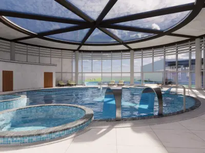 collection swimming pools -B3 3D model