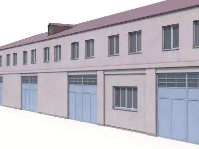 Industrial Building 33 PBR Low-poly 3D model