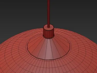 Blown Glass Clear Band Pendant 3D model purchase