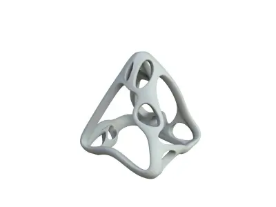 SciFi Cube Object No 61416 Low Poly Shape Low-poly 3D model
