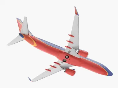 Southwest Airlines Boeing 737-800 with Interior Rigged 