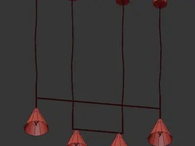 Claremont Flared Glass Linear 3D model