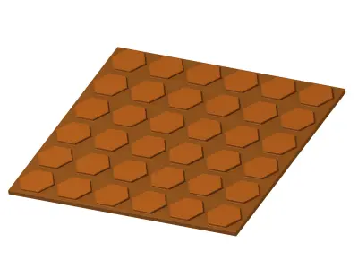 Exquisite Garden Floor Tiles 3D print model