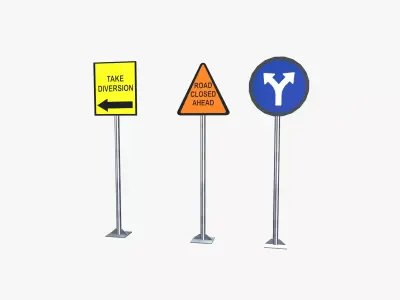 Sign Boards 3D model